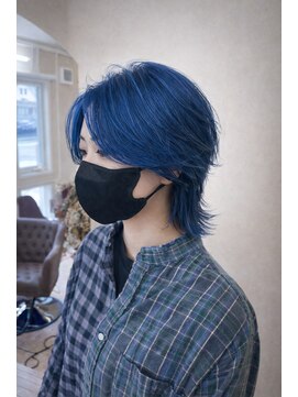 メルク(merc) レイヤー ボブ ショート インナーカラー 韓国