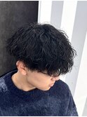 メンズ波巻きパーマ