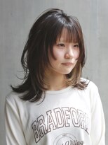 ニカバイカルマ(nica by carma) インナーカラーのミディアムウルフ