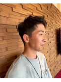 硬め髪質のツーブロック