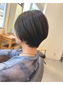 【藤田】伸びてきたときのスッキリショートボブダークパープル
