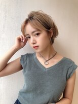 ビューイースト 亀戸 錦糸町(VIEW EAST)&nbsp;ハイトーンショートボブ/ミルクティーベージュ