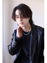 ソイクフ 高田馬場店(SOY-KUFU)&nbsp;MEN'S HAIRアッシュブラックカルマパーマウルフ