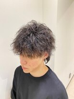 スカイマスターバーバー 渋谷(SKY MASTER BARBER)&nbsp;マッシュウルフ波巻ツイスパ