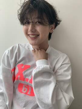 ナック ガーデン(knack GARDEN) チョコブラウン×大人エアリーショートパーマ/ウェットスタイル