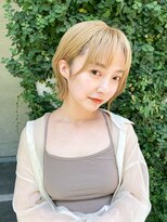 イオエ(ioe)&nbsp;イメチェン/外ハネボブ/ワイドバング/ブルーブラック/美髪