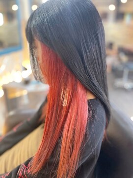 ロンド(Le rond) インナーカラー×カシスレッド