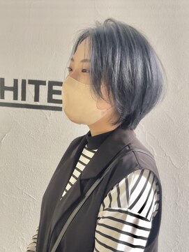 アンダーバーホワイト 広島 並木店(_WHITE) ネイビーブラック/ゆったりショート