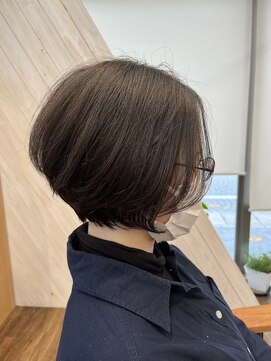 フィルムヘアー(filum hair) 前髪なしショートボブstyle