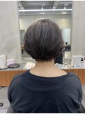 後ろ姿も素敵なシルエットの丸みショートボブ◎蔵前
