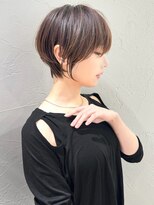 ショートボブ髪型30代40代50代前髪あり前髪なし面長丸顔【荒牧】