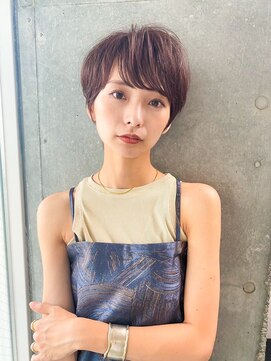 アンバー 池袋(amber) 切りっぱなしボブ/美髪/ピンクブラウン[池袋駅]