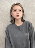 インナーカラー切りっぱなしボブタッセルボブ外ハネボブ韓国風