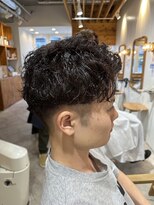 アメラボ(AmeLab)&nbsp;【学生人気】ショートアップバング　ナチュラルパーマ