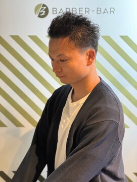 バーバーバー アカバネ(BARBER-BAR AKABANE) バーバーが作るくせ毛を生かしたアップスタイル#6