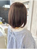 福山Caary内巻きボブ髪質改善ストレート大人可愛いボブ20代30代
