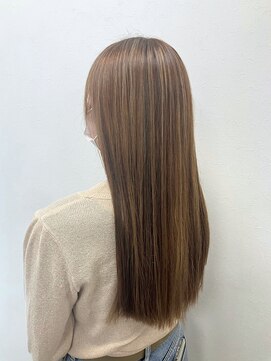 シークレット 登戸店(Secret) 明るめベースのハイライトカラー