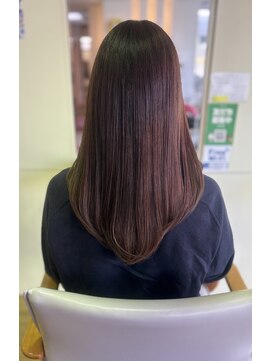 キハラ KIHARA 和泉中央店 ★V字レイヤー×オリーブベージュ
