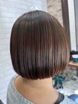 アトリエナガノ(atelier nagano) ショートボブ/ニュアンスカラー/センターパート/ブルージュ