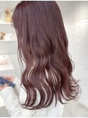【hao渋谷】akane チェリーブラウンロングレイヤー10代20代30代