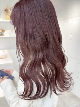 ハオ(hao) 【hao渋谷】akane チェリーブラウンロングレイヤー10代20代30代