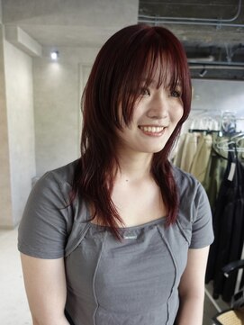 ネアー 新潟(NEER) アプリコットオレンジ/くびれヘア/レイヤーショート［新潟］