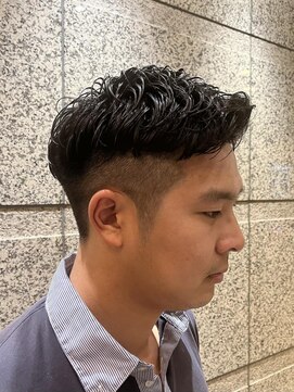 ヘアモード キクチ 銀座店 銀座　理容室　barber ワンカールパーマ
