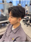 王道フェザーパーマスタイル