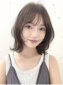 ☆大人かわいい ふわミディ 韓国ヘア シースルーバング☆