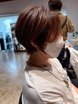 ナチュラル ヘアーデザイニング(Natural hair designing) マッシュショート/襟足すっきりレイヤーショート/レッドブラウン