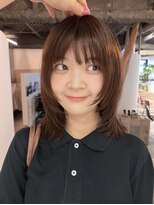ナヌークカフラ(nanuk kafla)&nbsp;ナチュラルな優しいブラウンと、お顔まわりのレイヤーカット