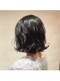 切りっぱなしアレンジボブ