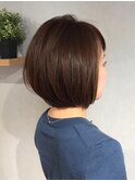 大人ボブミニマムボブ前下がりマッシュ