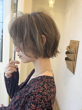 ネイビー(NAVY) 大人カジュアルショートボブ