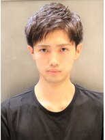 ノイセル(Noisyle)&nbsp;七三オールバックかき上げヘアツイストパーマコンマヘアビジカジ