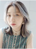 レイヤーカット_オリーブカラーハイライトカラー_88049