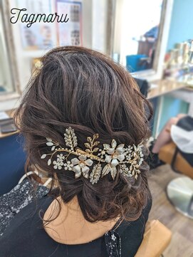 タグマル 【ヘアセット】後れ毛あり！ニュアンシニヨン☆