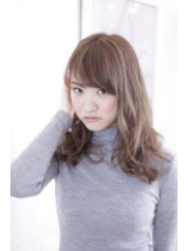 リーフ 御門台店(LeaF) シフォンウェーブでゆるふわ愛されミディスタイル☆