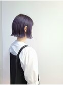 ムラサキカラー!切りっぱなしボブ!!《小西》