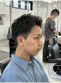 スパイキーショート アップバング 短髪 メンズ 名古屋