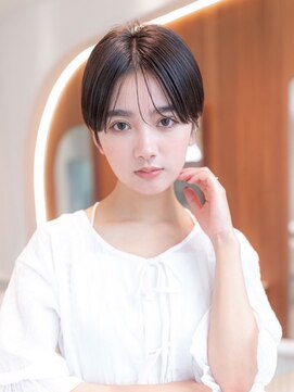 イルハバナ 渋谷(ill HAVANA) 顔まわりレイヤー/ハンサムショート/かきあげ前髪/シースルー