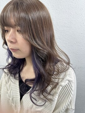 ジェナ(Jena) インナーカラー　　オーキッドブルー