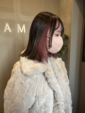 フレーム なんば店(FRAME) ピンクのインナーカラー