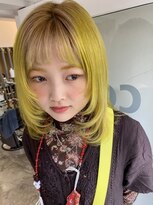 テーラヘアー 稲毛店(TELA HAIR)&nbsp;フェイスレイヤー☆イエロー