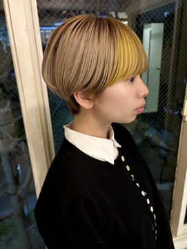 シーズ 栄(sea's) マッシュショート×セクションカラー