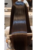 髪質改善＊ロングレイヤーグレーベージュ＊美髪【Zina船橋】