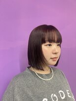 ソル(sol.)&nbsp;カジュアルボブとカシスレッド