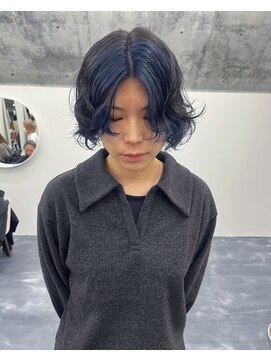 イーチ 吉祥寺(EACH) 《MIHO》ウルフボブ×パーマ×インナーブルー