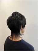 くせ毛を活かすマッシュウルフ×ニューヨークドライカット
