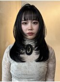 【GEEKS渋谷】ザクザクレイヤー/ウルフ/レイヤー/顔周りカット